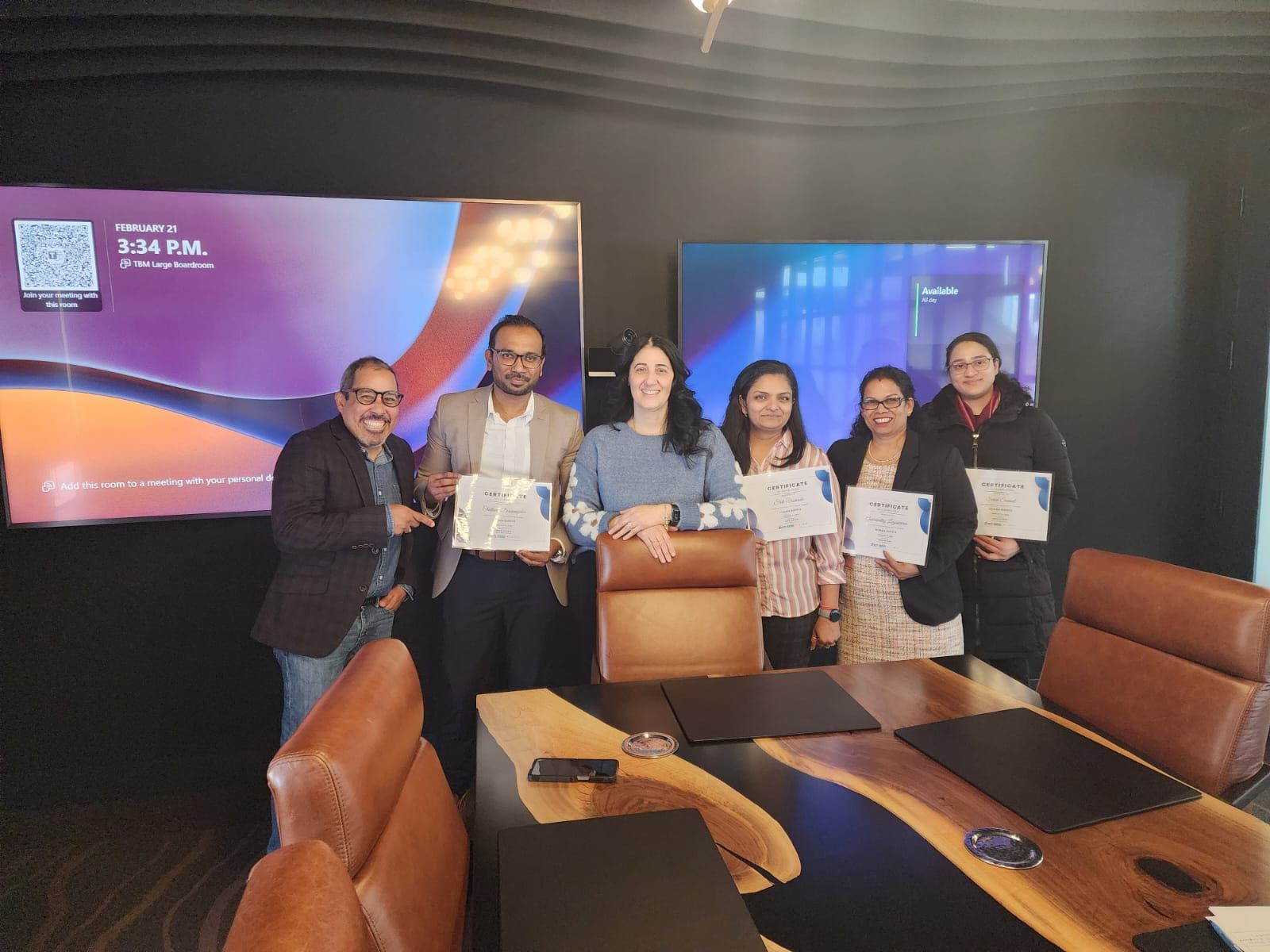 AAS Canada employees after training