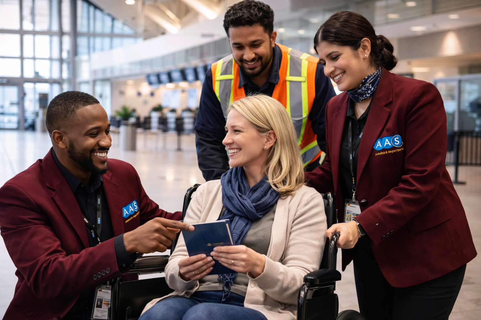 AAS Canada staff supporting a customer